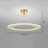 Modern Circular Chandelier – Bedroom & Study