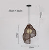Snail Rattan Pendant Light – Southeast Asia Vintage