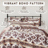 DaDa Bedding Majestic Oriental Kilim Bedspread - Royal Persian Traditional Design Intricate Ornate Ornament Print Coverlet w/ Shams