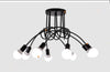 Iron Art Ceiling Lamp – Minimalist Tube Chandelier