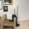 50 Inch Black Iron Floor Candelabra