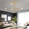 Swivel LED Chandelier – Modern Black Pendant