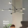 Swivel LED Chandelier – Modern Black Pendant