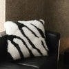 Luxe Faux Fox Fur Throw Pillow – Plush & Cozy