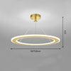 Modern Circular Chandelier – Bedroom & Study