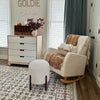 Plush Boucle Drum Ottoman, Choose Your Color