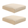 2-Pack Outdoor Seat Covers – Beige Stripe, IKEA Duvholmen Compatible
